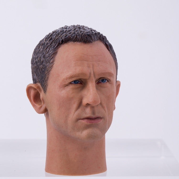 1/6 Scale Action Figure Accessories 007 James Bond Male Head Sculpt In-Stock