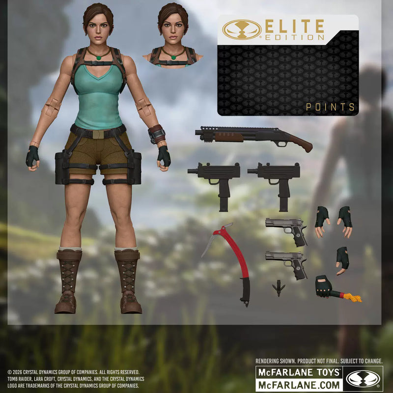 Mcfarlane toys laura croft tomb raider: definitive edition articulated action figure-1