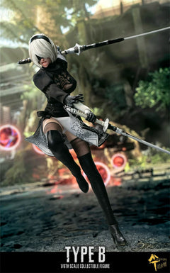 Master team 1/6 mttoys019 2B NIER: automata double-headed edition action figure-6