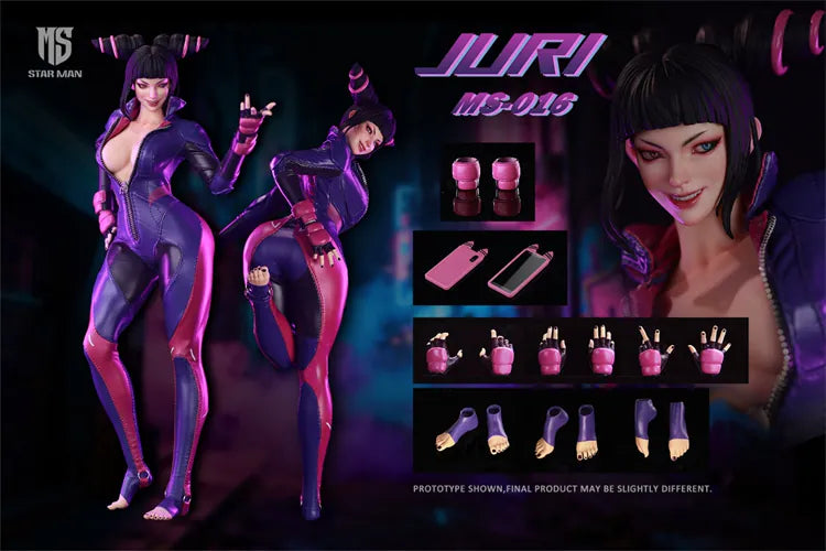 STAR MAN MS-016 1/6 Female Fighter Spider Juri Collectible Action Figure-6