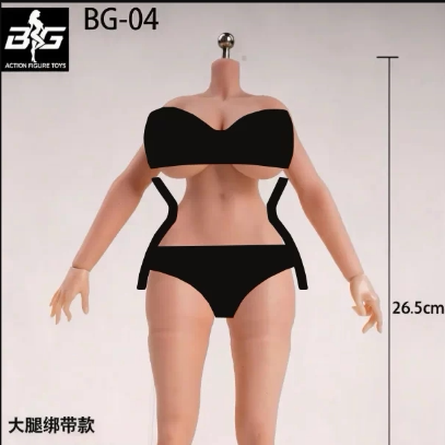 Action figure toys 1/6 platinum silicone steel bone movable female body-5