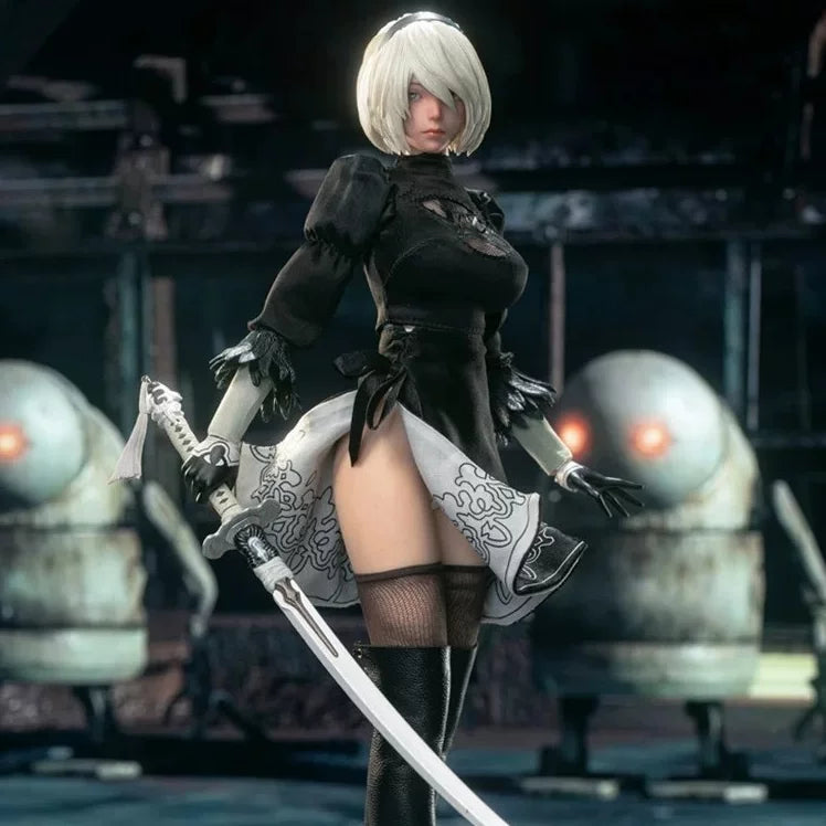 Master team 1/6 mttoys019 2B NIER: automata double-headed edition action figure-5