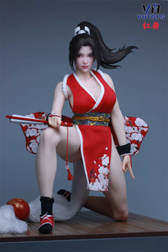 VHTOYS 1/6 red dance Female head sculpt with movable eyes  VH002 In‑Stock-5