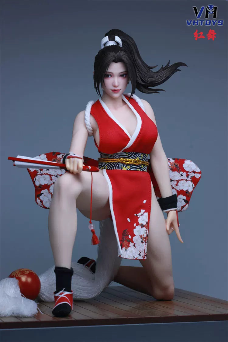 VHTOYS 1/6 red dance Female head sculpt with movable eyes  VH002 In‑Stock-5