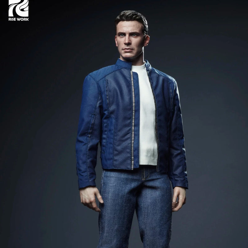 Rise work rw08 1/6 captain america jacket casual suit soldier clothing elevator card-3