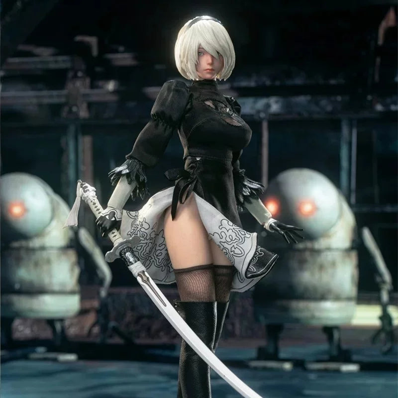 Master team 1/6 mttoys019 2B NIER: automata double-headed edition action figure-4