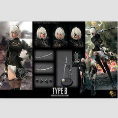 Master team 1/6 mttoys019 2B NIER: automata double-headed edition action figure-1