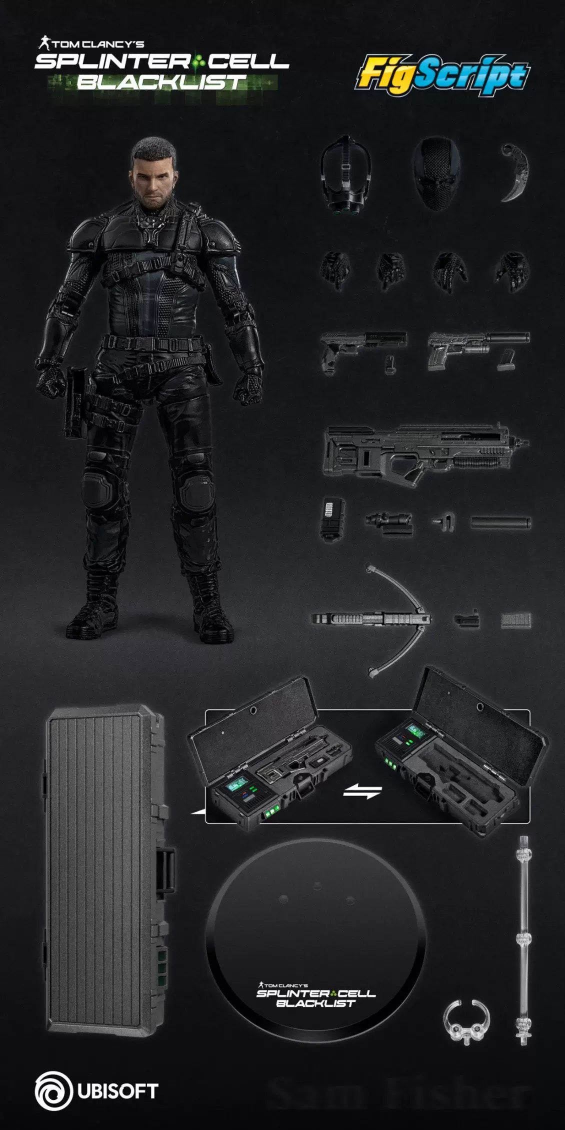 CCSTOYS FigScript 1/12 cell division Sam Fisher Action figures In‑Stock-8