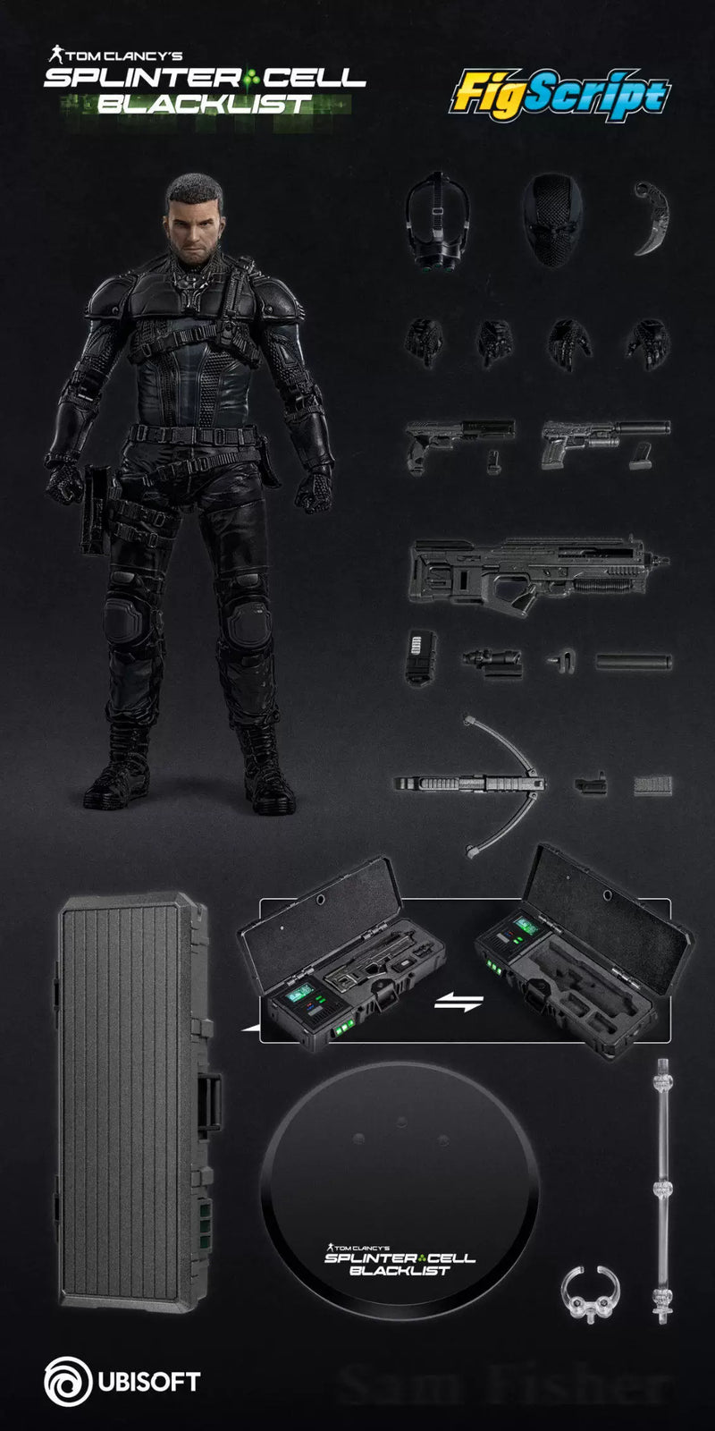 CCSTOYS FigScript 1/12 cell division Sam Fisher Action figures In‑Stock-6