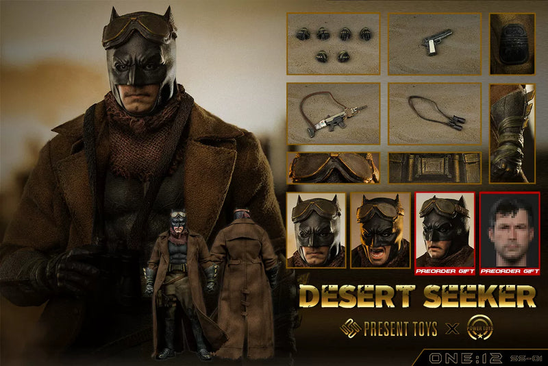 PRESENT TOYS  1/12 Desert Seeker Batman SS-01 Action Figure-6