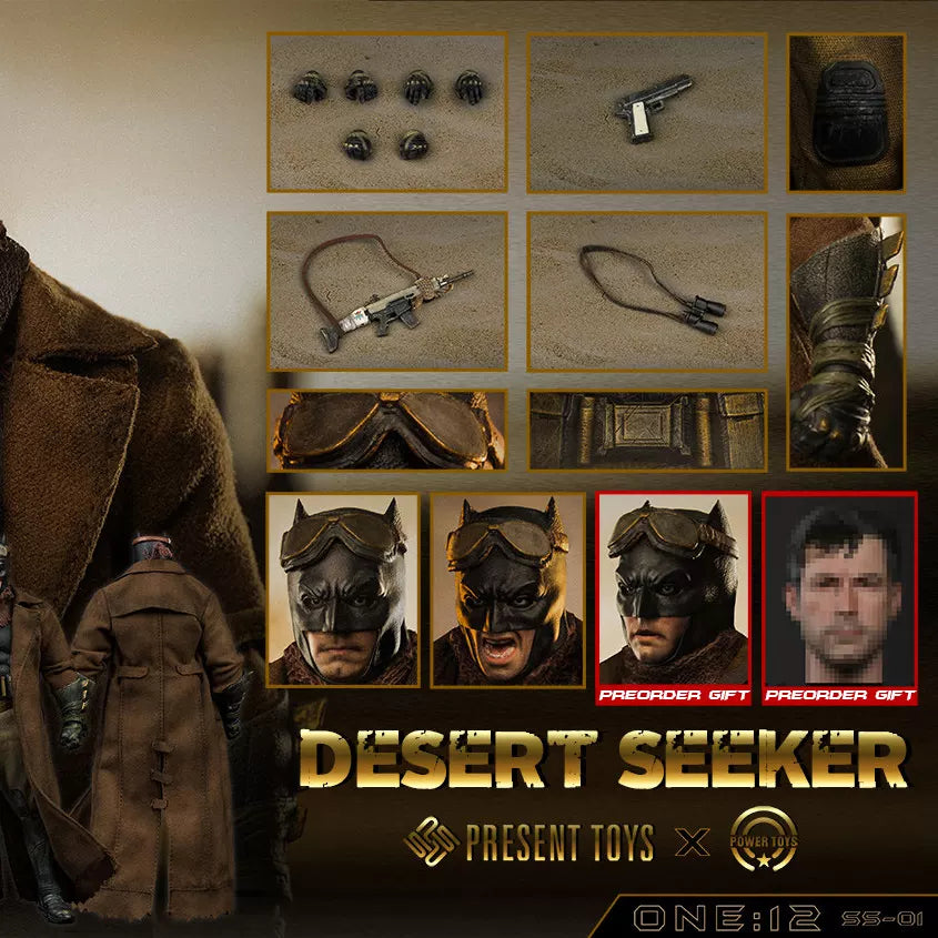PRESENT TOYS  1/12 Desert Seeker Batman SS-01 Action Figure-5