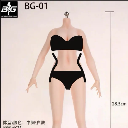Action figure toys 1/6 platinum silicone steel bone movable female body