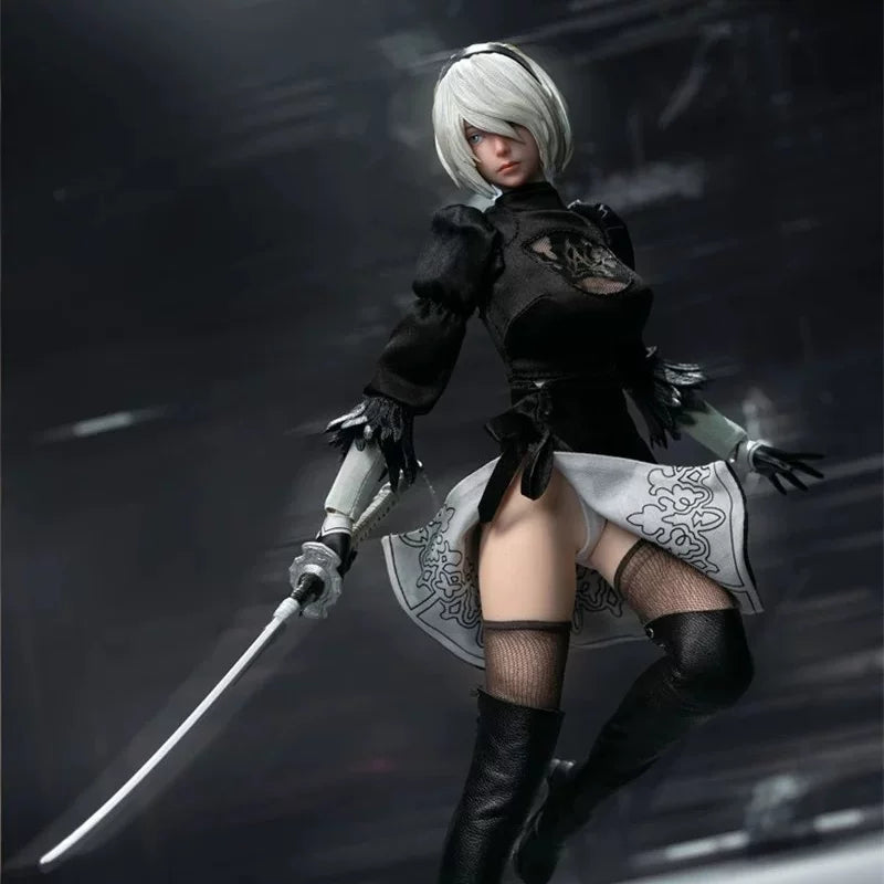 Master team 1/6 mttoys019 2B NIER: automata double-headed edition action figure-3
