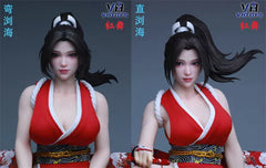 VHTOYS 1/6 red dance Female head sculpt with movable eyes  VH002 In‑Stock-4