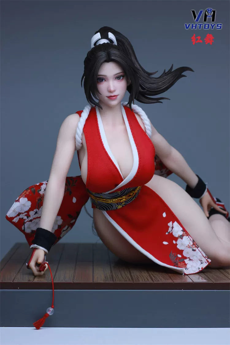 VHTOYS 1/6 red dance Female head sculpt with movable eyes  VH002 In‑Stock-6
