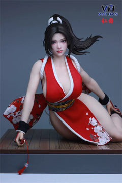 VHTOYS 1/6 red dance Female head sculpt with movable eyes  VH002 In‑Stock-6
