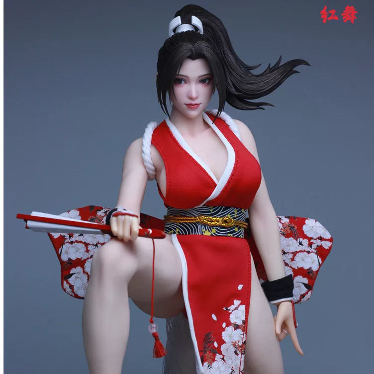 VHTOYS 1/6 red dance Female head sculpt with movable eyes  VH002 In‑Stock-1