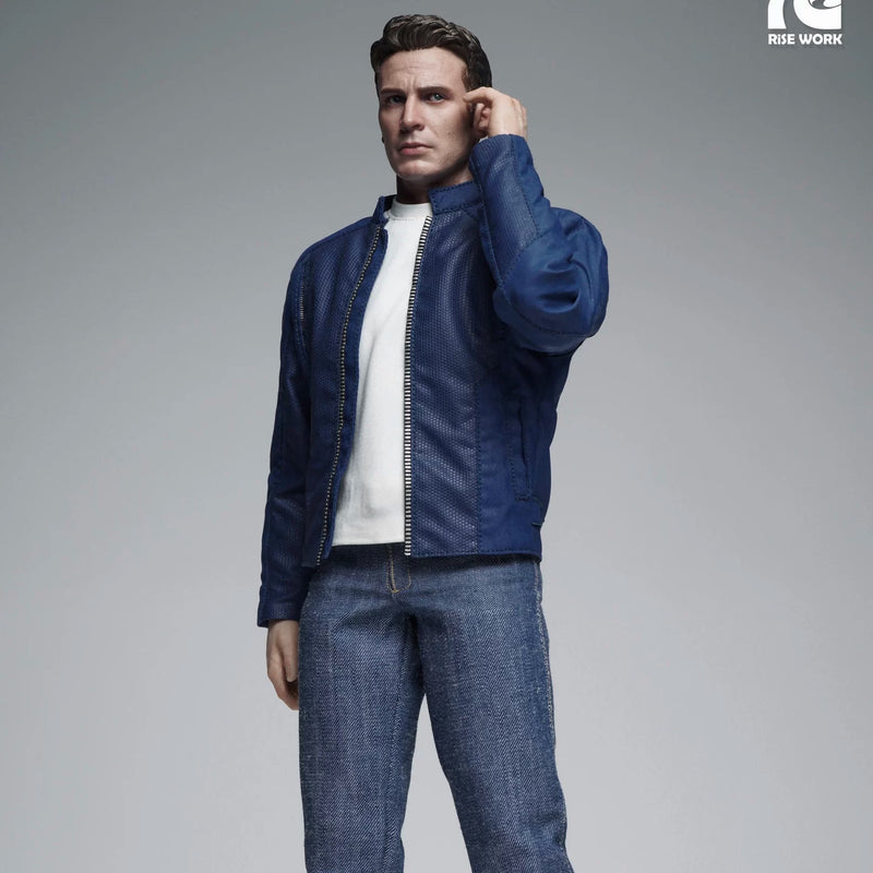 Rise work rw08 1/6 captain america jacket casual suit soldier clothing elevator card-2