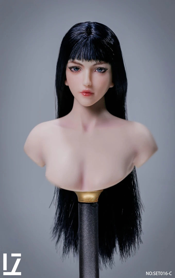 LZ TOYS 1/6 Yue Hair Implanted Female Head Sculpt SET016 In‑Stock-2